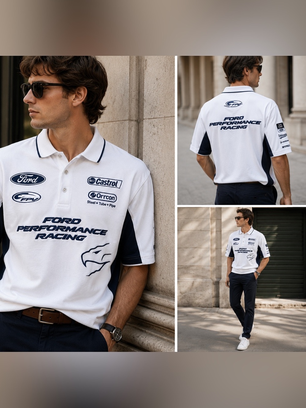 Ford Performance Racing Polo Shirt
XL White Logos Official Team Merchandise